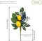 4 Packs Spring Summer Picks with Lemons Blueberry Eucalyptus Leaves, Artificial Fruit Lemon Picks with Greenry, Summer Lemon Branches Decorations for Home Vase Kitchen Table Decor-12''